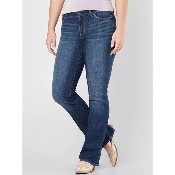 Lucky Brand Sweet Mid Rise Boot Cut Stretch Jeans in Agate Blue Wash Size 10/30 - Picture 1 of 13